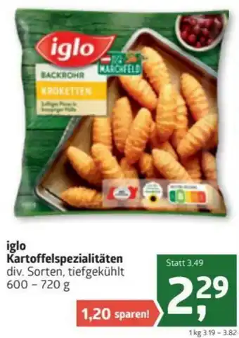 ADEG Iglo Kartoffelspezialitäten 600-720g Angebot