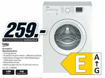 Media Markt Beko EV 62001 Y Waschmaschine Angebot