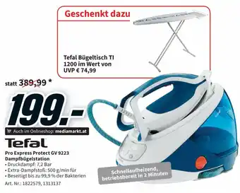 Media Markt Tefal Pro Express Protect GV 9223 Dampfbügelstation Angebot