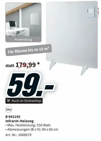 Media Markt bhp B 992195 Infrarot Heizung Angebot