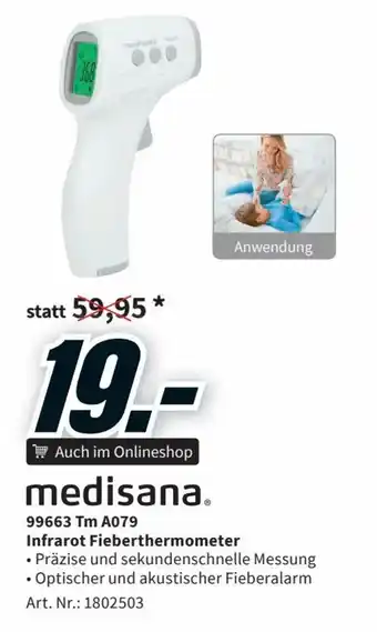 Media Markt Medisana 99663 Tm A079 Infrarot Fieberthermometer Angebot