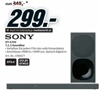 Media Markt Sony HT-G700 7.1.2 Soundbar Angebot