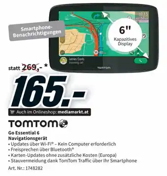 Media Markt Tomtom Go Essential 6 Navigationsgerät Angebot