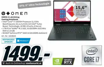 Media Markt HP Omen 15-ek1910ng Gaming Notebook Angebot