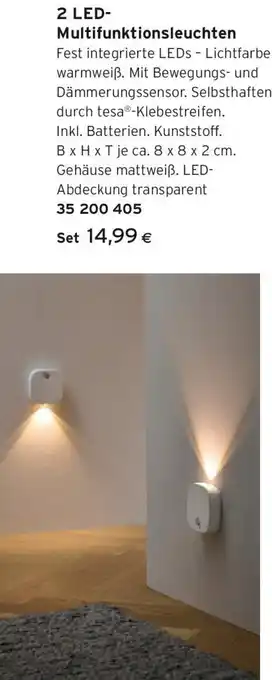 Tchibo Eduscho 2 LED- Multifunktionsleuchten Angebot