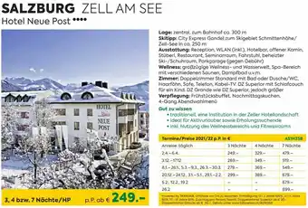 Billa Salzburg Zell AM SEE Hotel Neue Post Angebot