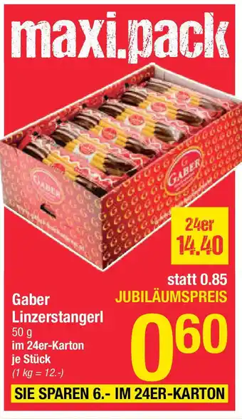 Maximarkt Gaber Linzerstangerl Angebot