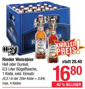 Maximarkt Rieder Weissbier Angebot