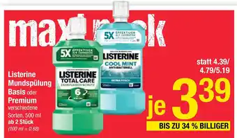 Maximarkt Listerine Mundspülung Basis Angebot