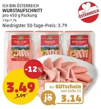 PENNY Ich bin österreich wurstaufschnitt Angebot