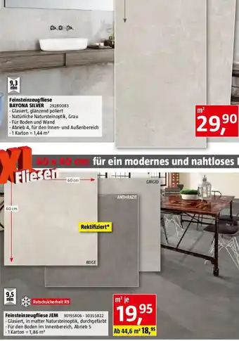 Bauhaus Feinsteinzeugfliese Jem Angebot
