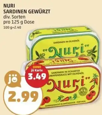 PENNY Nuri sardinen gewürzt Angebot