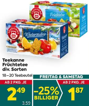 Billa Teekanne Früchtetee Angebot