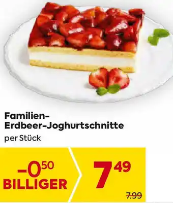 Billa Familien- Erdbeer-Joghurtschnitte Angebot