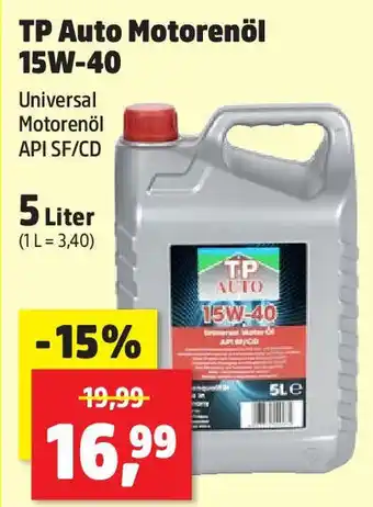 Thomas Philipps TP Auto Motorenöl Angebot