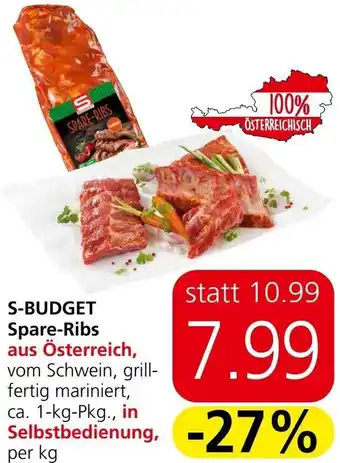 Eurospar S-BUDGET Spare-Ribs Angebot