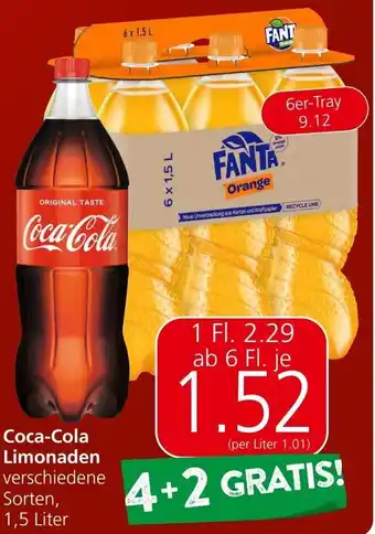 Eurospar Coca-Cola Limonaden Angebot