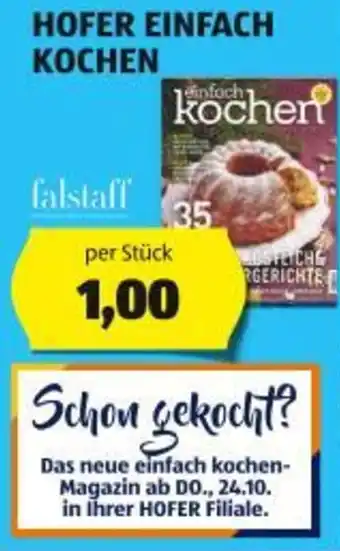 Hofer HOFER EINFACH KOCHEN Angebot