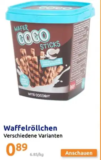 Action Waffelröllchen Angebot
