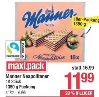 Maximarkt Manner Neapolitaner Angebot