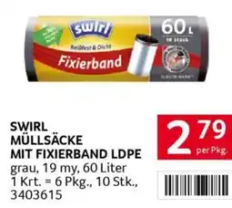 Transgourmet Swirl müllsäcke mit fixierband ldpe Angebot