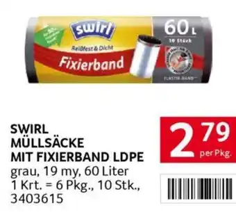 Transgourmet Swirl müllsäcke mit fixierband ldpe Angebot
