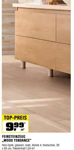OBI Feinsteinzeug Wood Tendance Angebot