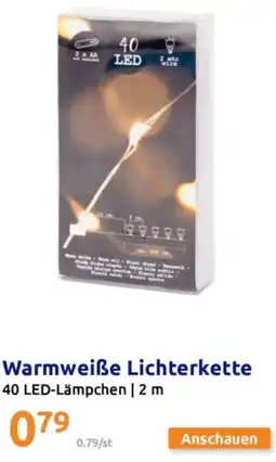 Action Warmweiße Lichterkette Angebot