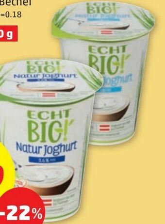 PENNY Bio Naturjoghurt Angebot