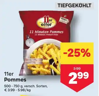 MPreis 11er Pommes Angebot