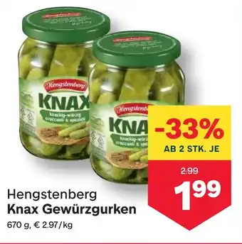 MPreis Knax Gewürzgurken Angebot