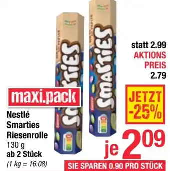 Maximarkt Nestlé Smarties Riesenrolle Angebot