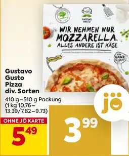 Billa Gustavo Gusto Pizza div. Sorten Angebot