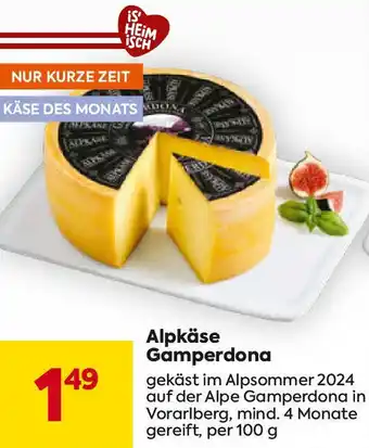 Billa Alpkäse Gamperdona Angebot