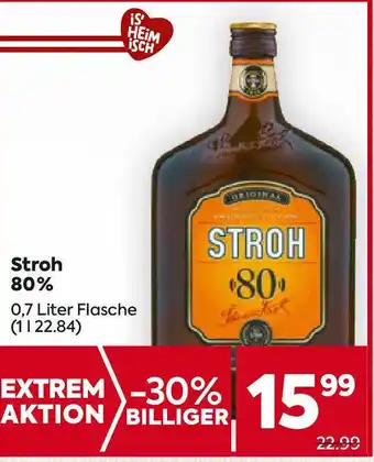 Billa Stroh 80% Angebot