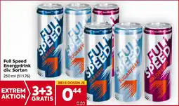 Billa Full Speed Energydrink div. Sorten Angebot
