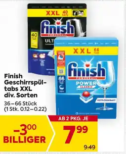 Billa Finish Geschirrspül- tabs XXL div. Sorten Angebot