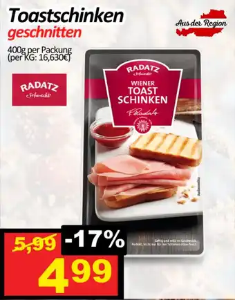 Wurstico Toastschinken Angebot