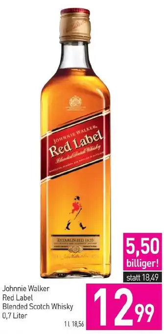 Sutterlüty Johnnie Walker Red Label Blended Scotch Whisky Angebot