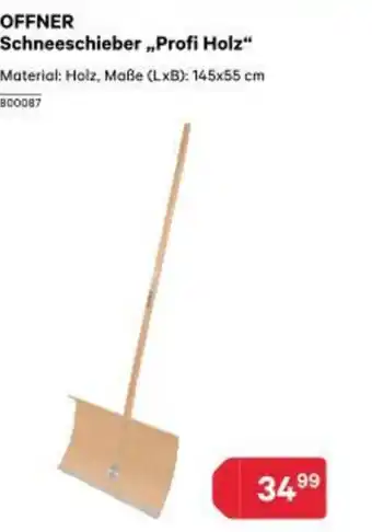 BayWa Offner Schneeschieber „Profi Holz" Angebot