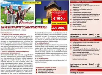 THV Reisen Silvesterparty schilcherstrasse Angebot