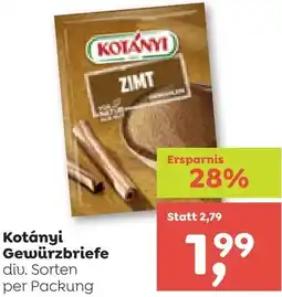 ADEG Kotányi Gewürzbriefe Angebot