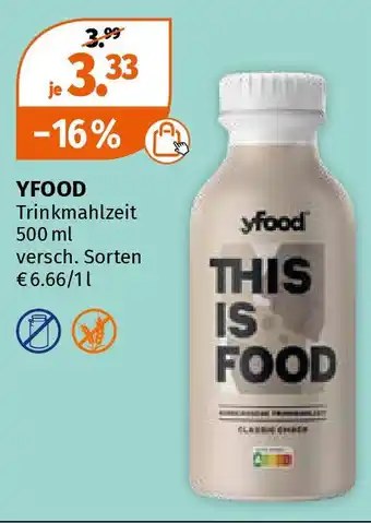 Müller YFOOD Trinkmahlzeit Angebot