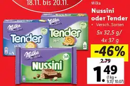 Lidl Nussini oder tender Angebot