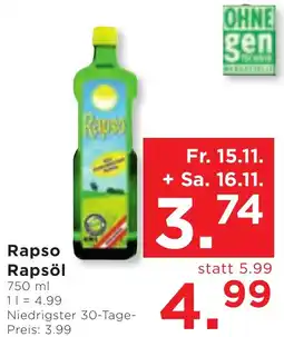 Unimarkt Rapso rapsöl Angebot