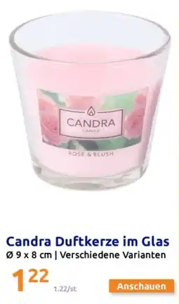 Action Candra duftkerze im glas Angebot