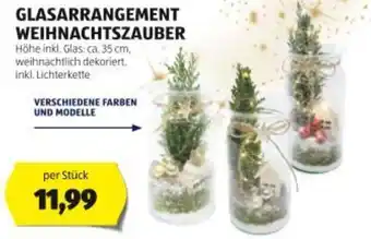 Hofer Glasarrangement weihnachtszauber Angebot