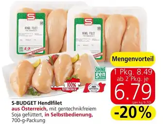 Spar S-BUDGET Hendlfilet Angebot