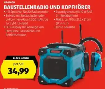 Hofer Baustellenradio Und Kopfhörer Angebot