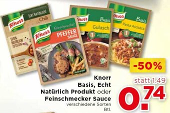 Unimarkt Knorr Basis,Echt Natürlich Produkt Oder Feinschmecker Sauce Angebot